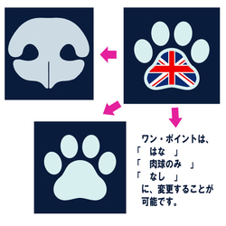 ミックス犬/ウィンドジャケット/デザイン選択・変更可/ネイビー 7枚目の画像