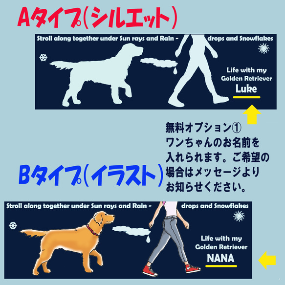 ミックス犬/ウィンドジャケット/デザイン選択・変更可/ネイビー 8枚目の画像