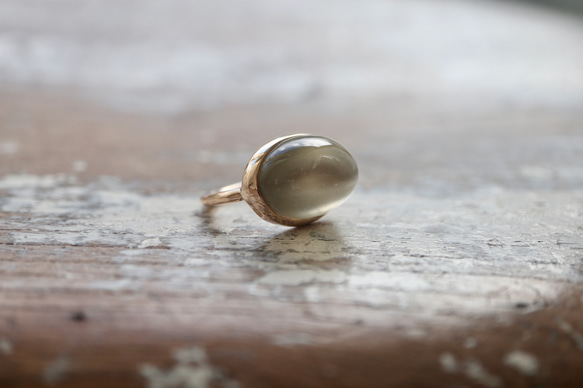 K10[月兎のgrey moonstone]ring 4枚目の画像