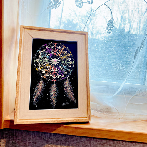 カーキャッチャーアクリル画原画