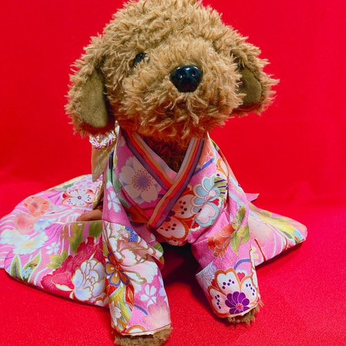 楽天市場】【犬 服 犬着物 犬と生活 犬服 着物 振袖 七五三