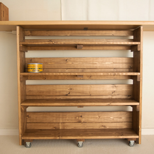 ★Hit_me8888さん用★スペイン製キャビネット⭐︎ヴィンテージ⭐︎棚⭐︎木製⭐︎ 木製収納棚-キャスター付③ カウンター下キャビネット