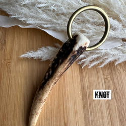 G② あるじゃん AGF 装飾 ビーズ 鹿角 × 本革 キーフック キーホルダー G② あるじゃん AGF 装飾 ビーズ 鹿角 × 本革 キーフック