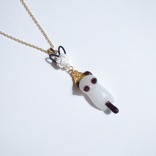 仲良し】温度で色が変わる不思議なレジン&水引猫ちゃんゴールド