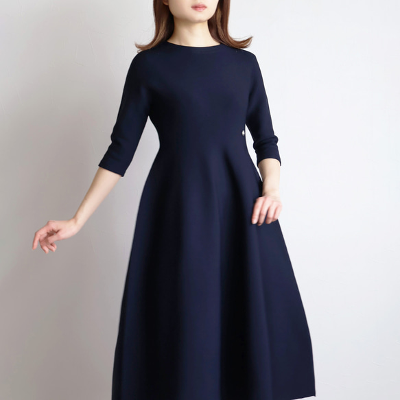 【3種尺寸可選】整件衣服合身喇叭裙【淺藍色】 第8張的照片