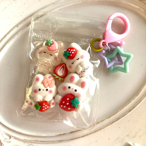 デコパーツ アリス うさぎ くま 不思議の国のアリス デコパーツ naka