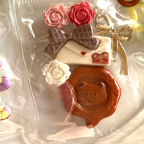 デコパーツ アリス うさぎ くま 不思議の国のアリス デコパーツ naka