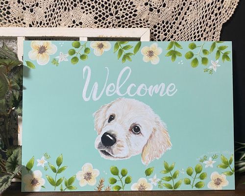 チョークアート「うちの子」そっくりボード チョークアート「うちの子」そっくりボード