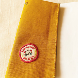 アメリカンレトロな手刺繍のブックカバー『お勉強くまちゃん』[文庫本・単行本・ハードカバー・手帳] 7枚目の画像
