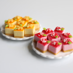 New✨こだわり ムースケーキ （ピアス / イヤリング）苺 マンゴー ミニチュア ケーキ アクセサリー 9枚目の画像