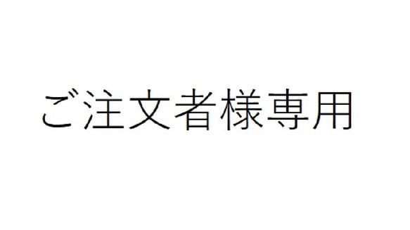 【ご注文者様専用】 1枚目の画像