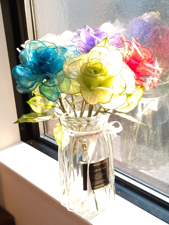 想像を超えての アメリカンフラワー （薔薇・レース ディップ