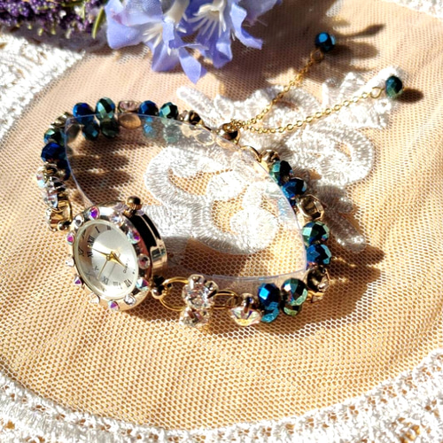 d*3様 InnaVolkonski カラフルストーン腕時計ブレスレット d*3様 InnaVolkonski カラフルストーン腕時計ブレスレット