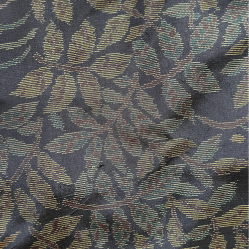 本場大島紬 作務衣 着物リメイク 葉柄 素敵な貴方のお洒落上衣 現品