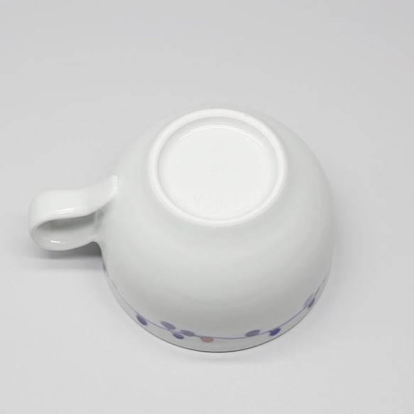 砥部焼 おしゃれ「木の実 丸いカップ」陶器 手作り 窯元 tsuneoka ceramics tsuneoka-103 5枚目の画像