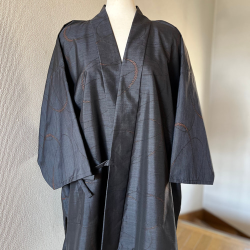 SALE価格♡ 本場大島紬 着物リメイク 作務衣 竹林 お洒落上衣 SALE価格♡ 本場大島紬 着物リメイク 作務衣 竹林 お洒落上衣