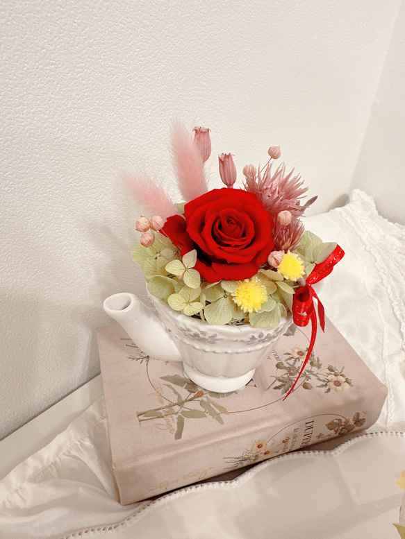 【予約販売】母の日 に感謝を込めて贈る フラワーギフト ✽カップアレンジ 母の日のプレゼント 母の日ギフト 薔薇　 8枚目の画像