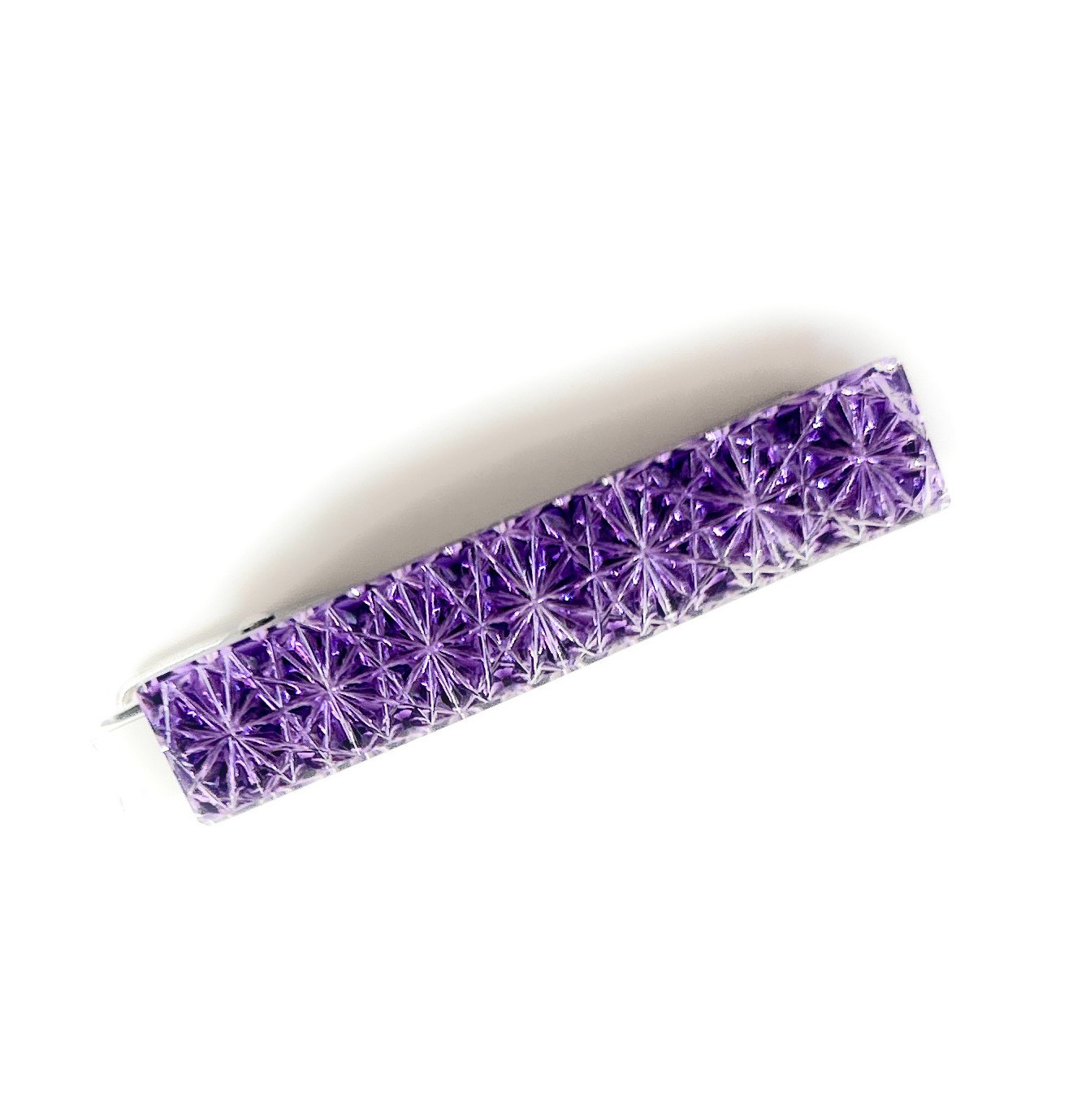 「7連菊」東京切子タイピン　Reflection  幸運繋ぎ　紫 16,940円