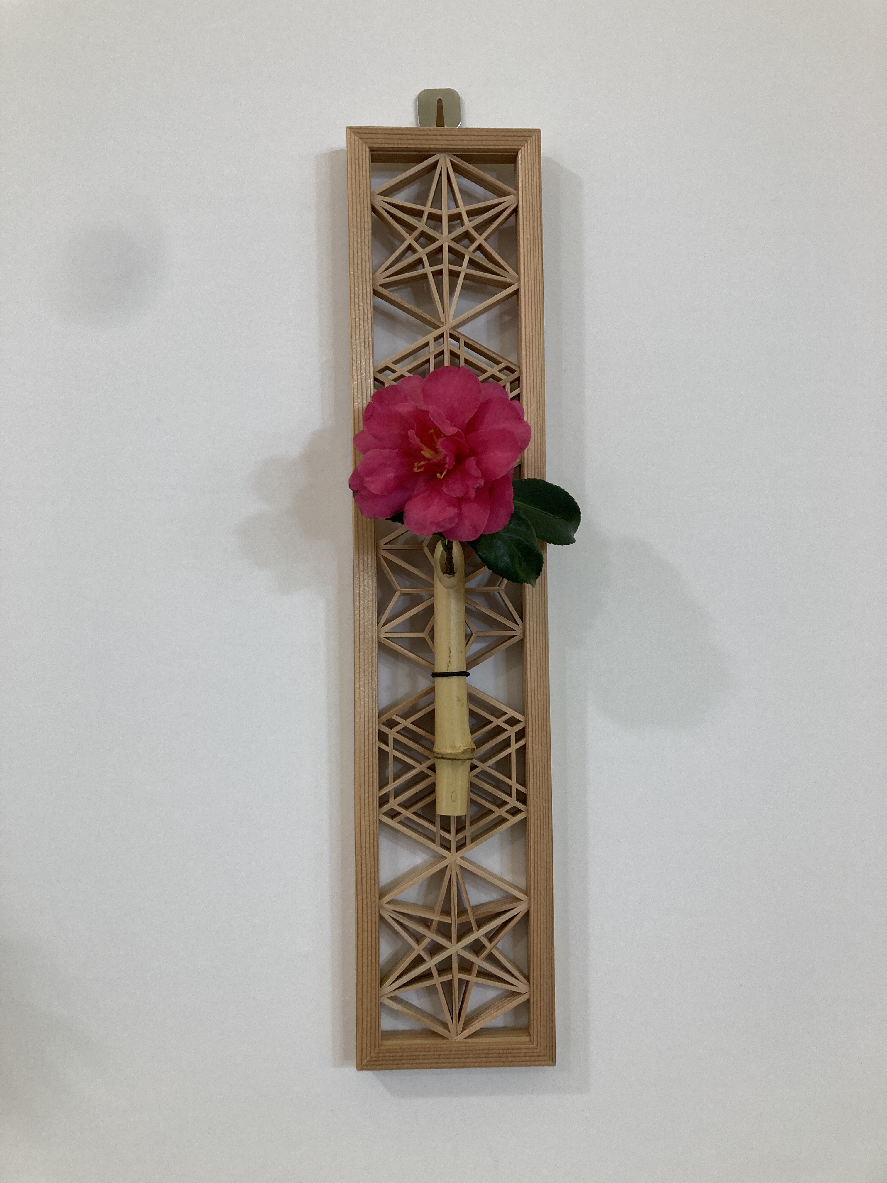 組子かけ花　完成品