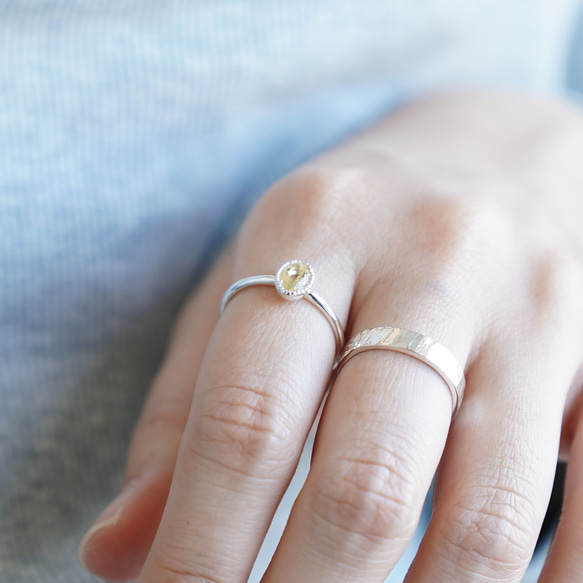 Scapolite RING / SV925 ≪送料無料≫ スキャポライト 天然石 2枚目の画像