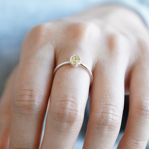 Scapolite RING / SV925 ≪送料無料≫ スキャポライト 天然石 9枚目の画像