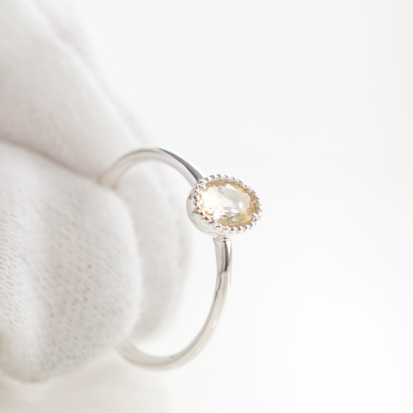 Scapolite RING / SV925 ≪送料無料≫ スキャポライト 天然石 14枚目の画像