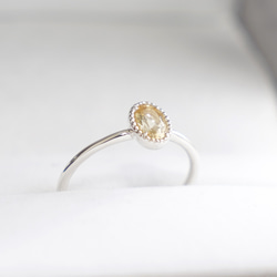 Scapolite RING / SV925 ≪送料無料≫ スキャポライト 天然石 1枚目の画像