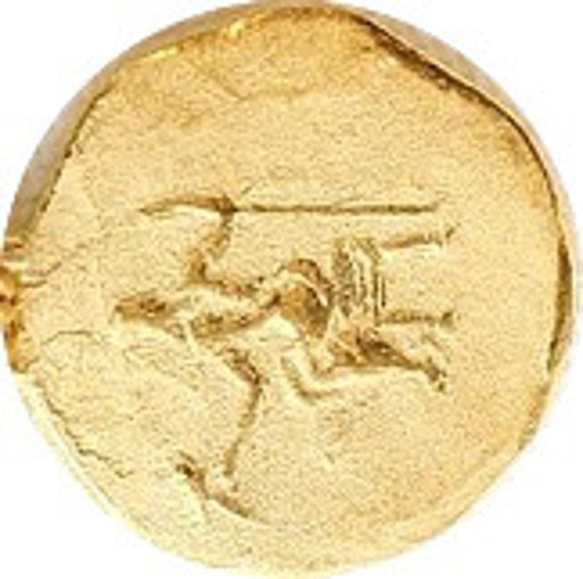 アレキサンダーのコインネックレス・K24純金メッキ 7枚目の画像