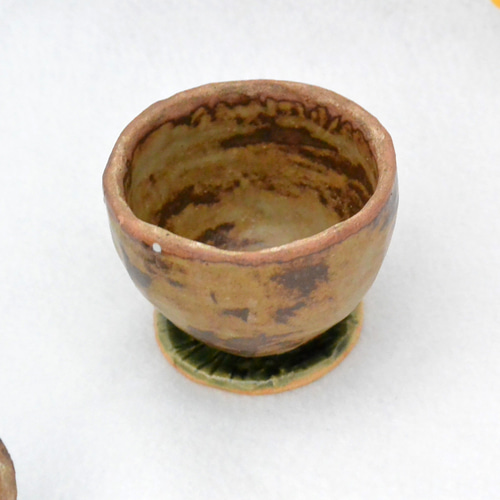 手作り陶器シュガーポット ― マットスぺックル仕上げ5427