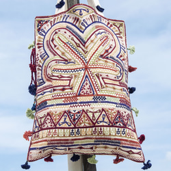 手工刺繡側背包 民族風包 波西米亞肩背包 boro刺繡包-旅行風景 聖誕節交換禮物 生日禮物 母親節禮物 情人節禮物 第1張的照片