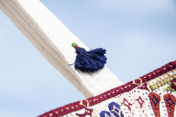 手工刺繡側背包 民族風包 波西米亞肩背包 boro刺繡包-旅行風景 聖誕節交換禮物 生日禮物 母親節禮物 情人節禮物 第6張的照片