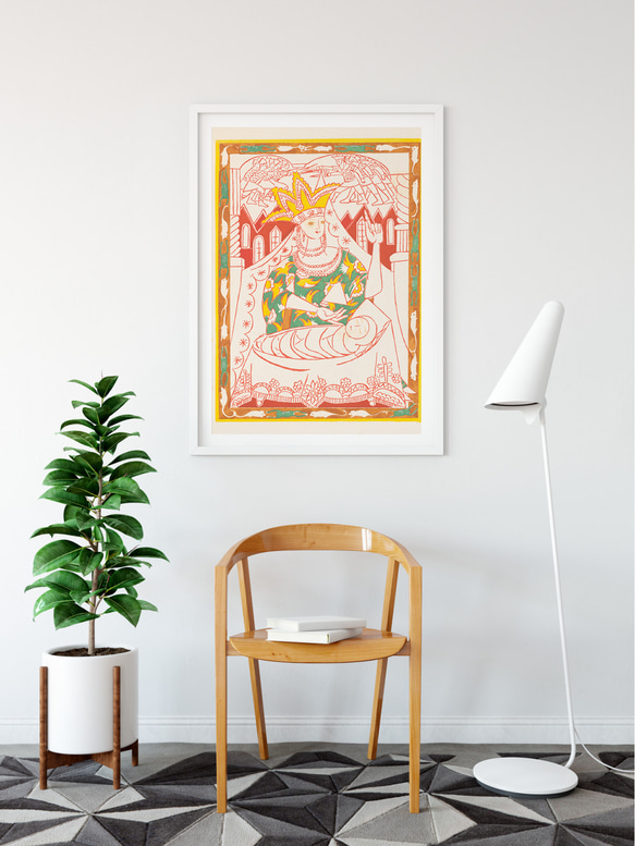 【NO.550】女神と赤ちゃんイラストアートポスター☆歴史個性的メルヘンお洒落絵本可愛いA3A2A1B5B4B3B2B1 10枚目の画像