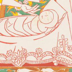 【NO.550】女神と赤ちゃんイラストアートポスター☆歴史個性的メルヘンお洒落絵本可愛いA3A2A1B5B4B3B2B1 4枚目の画像