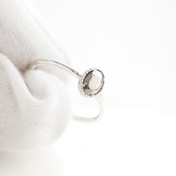 【2本SET】Scapolite RING ＆ Pyrite RING / SV925 ≪送料無料≫ 天然石 11枚目の画像