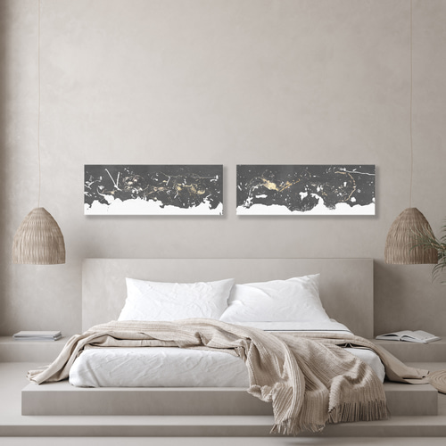 一緒に逃げよう① 25✖️20パネルキャンバス 4-387-01 展示パネルケース A2サイズ5枚用 A2-5 【AXEL】 アズワン