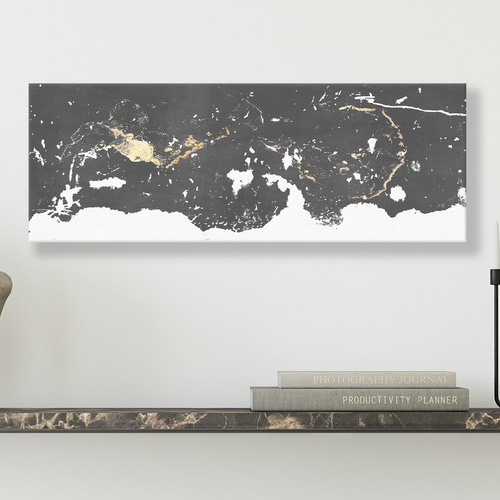 ワイドキャンバスパネル 横長【Japandi Dynamic02】北欧＋和 ニッチ