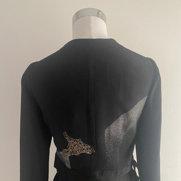 着物リメイク　フレア袖カシュクールブラウス Vivat Veritas 日本風 イベント