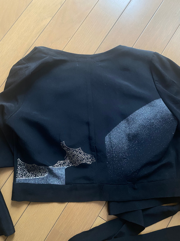 着物リメイク　フレア袖カシュクールブラウス Vivat Veritas 日本風 イベント