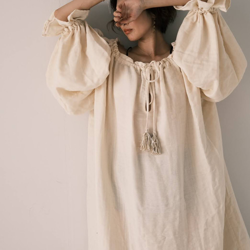 雲を纏う(まとう)服。 SU-HA MATOU dress (オーガニックコットン