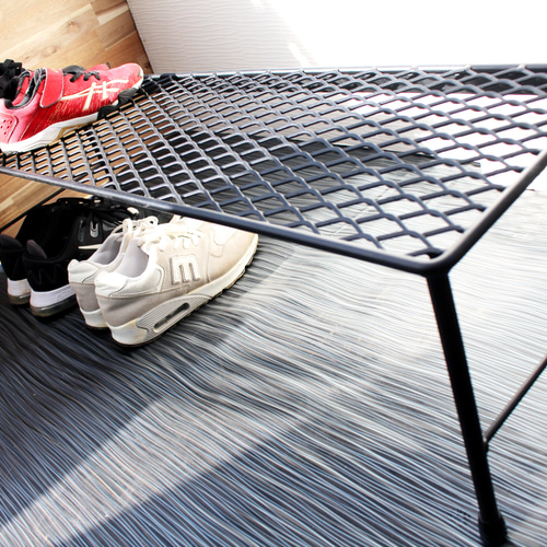 アイアンシューズラック・下駄箱・靴箱・エキスパンドメタル 靴箱