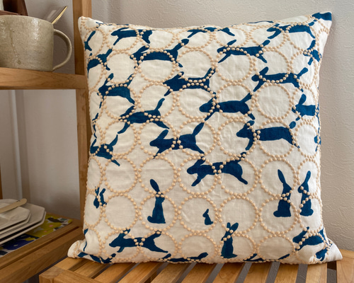 値下げ！ミナペルホネンのクッション大 copains50✖️50 ミナ