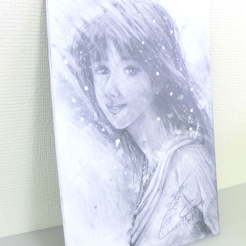 原画 鉛筆画「少女のデッサン」(B) イラストボード 横23.5×縦36