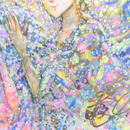 ガーベラとフリージア 水彩画(原画) - メルカリ