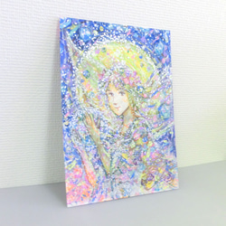 原画「花の妖精」イラストボード 横21×縦30㎝ パワーアート 4枚目の画像