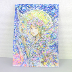 原画「花の妖精」イラストボード 横21×縦30㎝ パワーアート 3枚目の画像