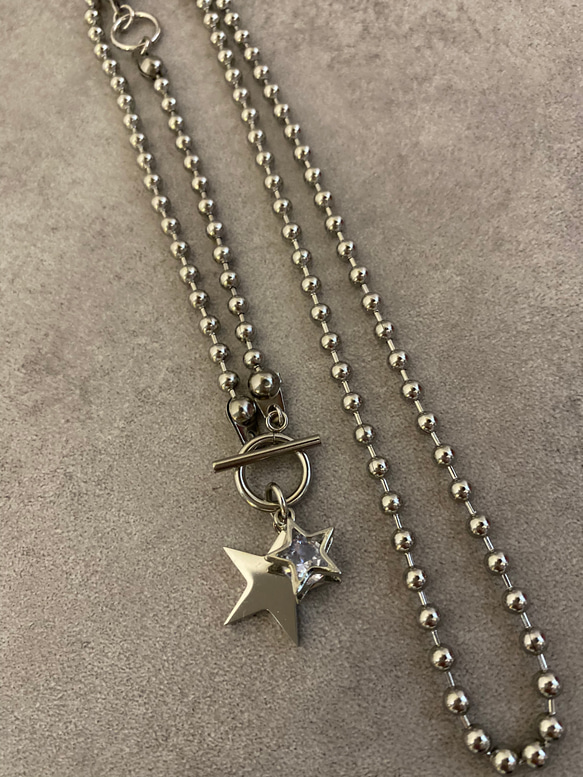 人気No.1ネックレス✨Star ball chainネックレス(long) 6枚目の画像