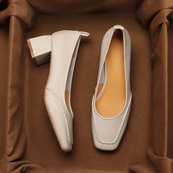 パンプス 安心と信頼 アーチコンタクト究極の次世代型 レディース靴 婦人靴 幅広 2E バブーシュ スクエアパンプス 14枚目の画像