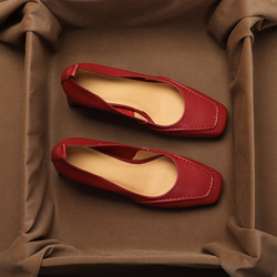 パンプス 安心と信頼 アーチコンタクト究極の次世代型 レディース靴 婦人靴 幅広 2E バブーシュ スクエアパンプス 11枚目の画像