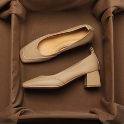 パンプス 安心と信頼 アーチコンタクト究極の次世代型 レディース靴 婦人靴 幅広 2E バブーシュ スクエアパンプス 10枚目の画像