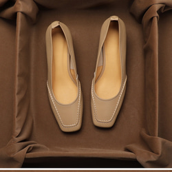 パンプス 安心と信頼 アーチコンタクト究極の次世代型 レディース靴 婦人靴 幅広 2E バブーシュ スクエアパンプス 8枚目の画像